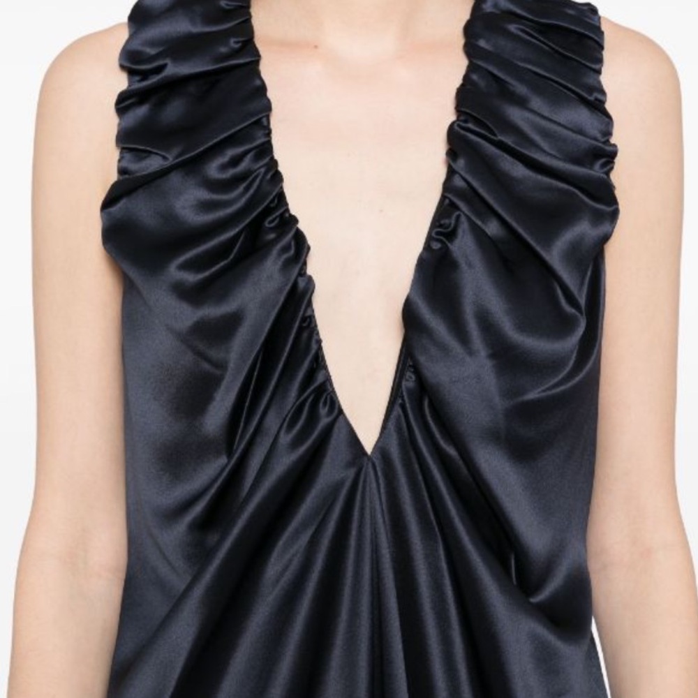 Acler ⭐️NWT⭐️ Navy V-Neck maxi dress size 4 - Picture 9 of 12